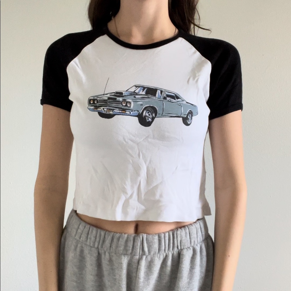 Brandy Melville Graphic Baseball Tee